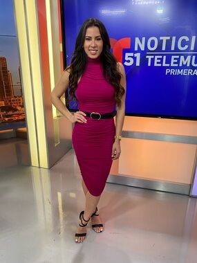 Women's Sleeveless Magenta Midi Dress with High Neck